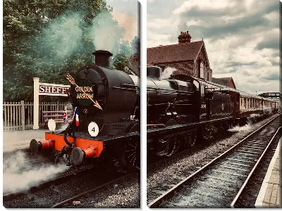 Паровоз у перрона