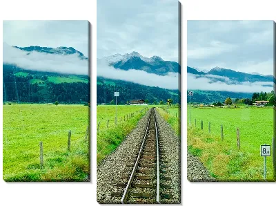 Модульная картина Железная дорога №36