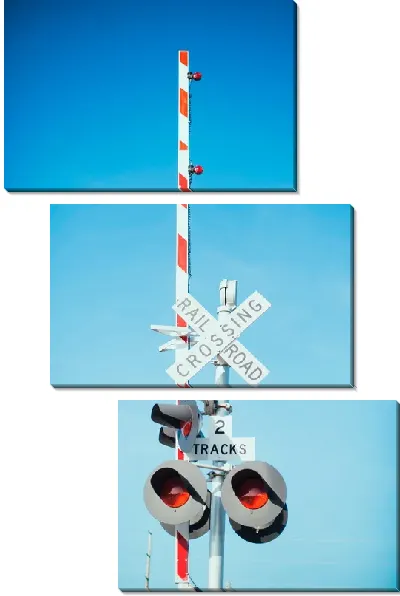 Модульная картина Железнодорожный светофор