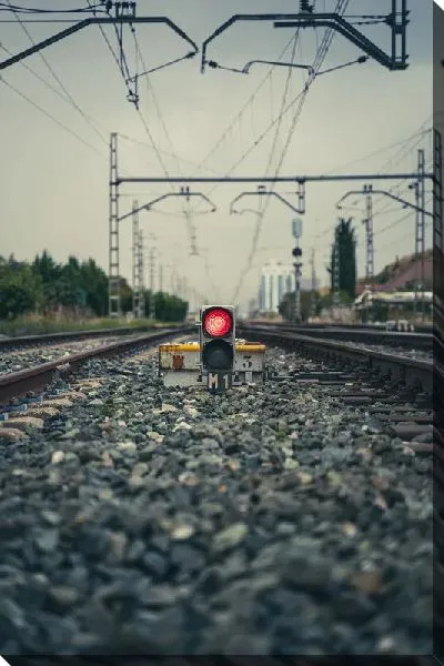 Постер Железнодорожный светофор №2