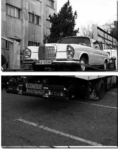 Модульная картина Ретро Мерседес