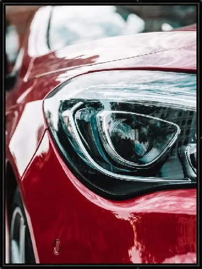 Картина Фары Мерседеса