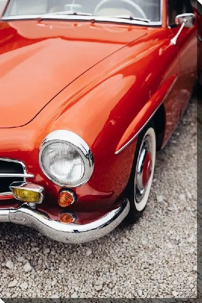 Постер Красный Мерседес №2