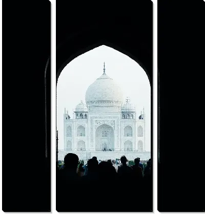 Модульная картина Взгляд на Тадж Махал