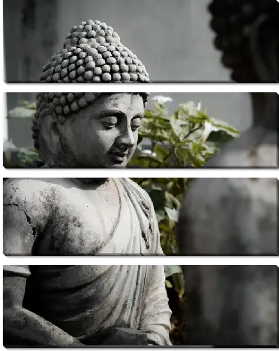 Модульная картина Статуя Будды №4