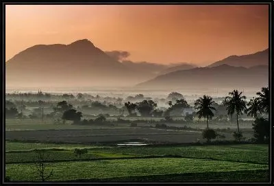 Картина Пейзаж в Индии