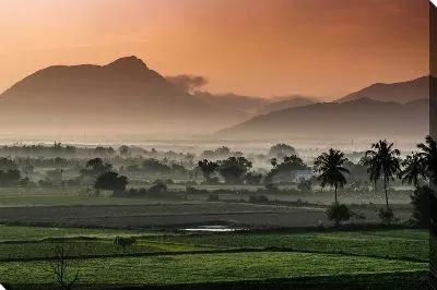 Постер Пейзаж в Индии