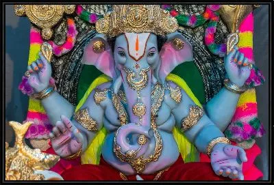 Картина Синий Ганеша