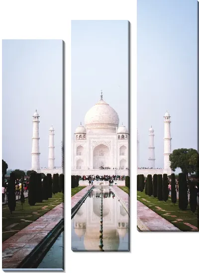 Модульная картина Белоснежный Тадж-Махал