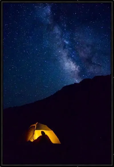 Картина Ночь в палатке