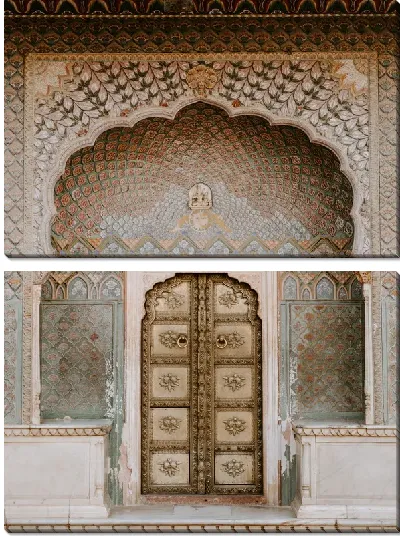 Модульная картина Дверь в Индии