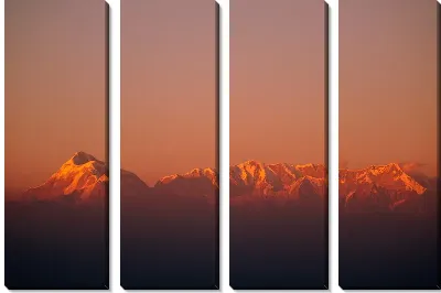 Модульная картина Закат в горах Индии