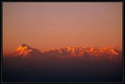 Картина Закат в горах Индии