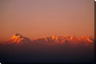 Постер Закат в горах Индии