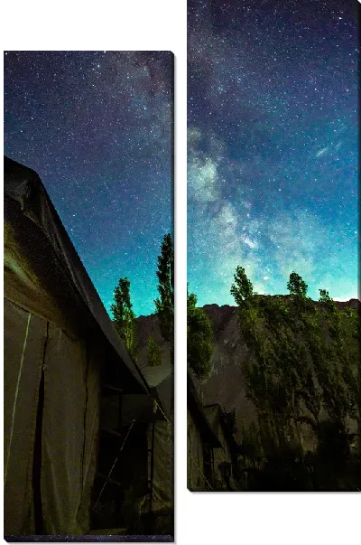 Модульная картина Звездное небо Индии