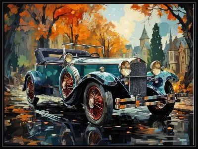 Картина Ретро Мерседес №22