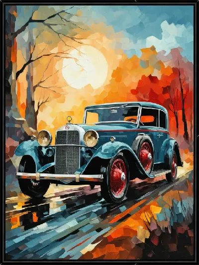 Картина Ретро Мерседес №24
