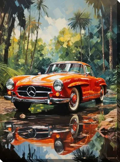 Картина маслом Mercedes №13