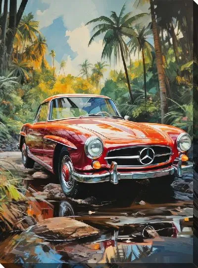 Картина маслом Mercedes №14