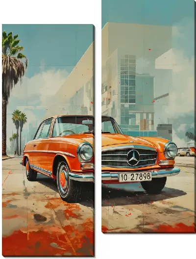 Модульная картина Mercedes №15
