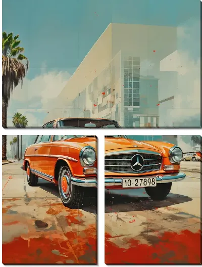 Модульная картина Mercedes №15