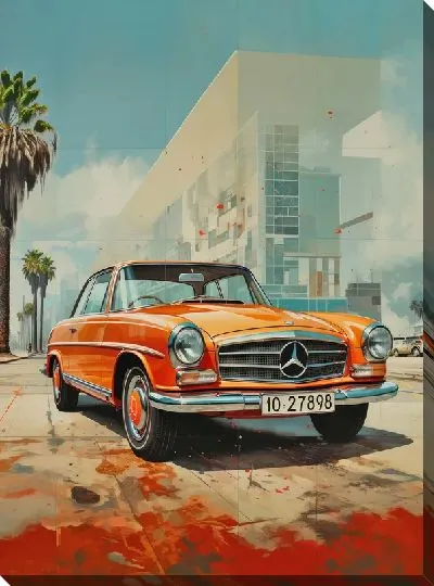 Картина маслом Mercedes №15