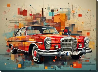 Картина маслом Mercedes №16