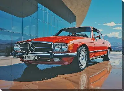 Картина маслом Mercedes №18