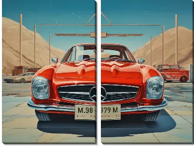 Модульная картина Mercedes №19
