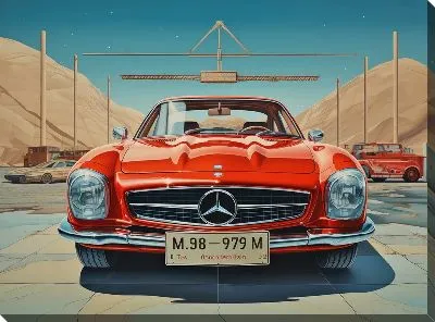 Картина маслом Mercedes №19