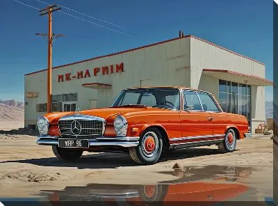 Картина маслом Mercedes №20