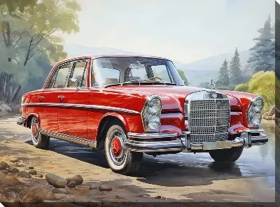 Картина маслом Mercedes №23