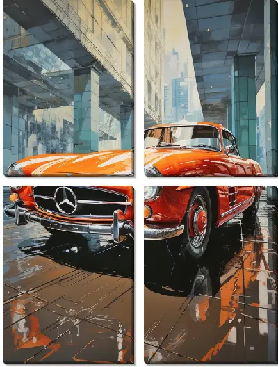 Модульная картина Mercedes №24