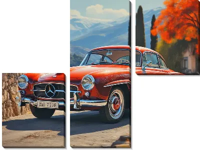 Модульная картина Mercedes №26