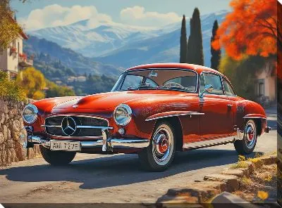 Картина маслом Mercedes №26