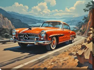 Картина маслом Mercedes №29