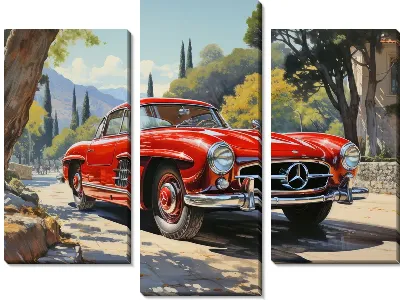 Модульная картина Mercedes №32