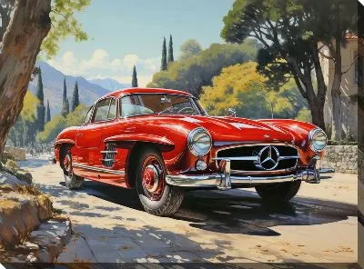 Картина маслом Mercedes №32