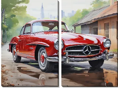 Модульная картина Mercedes №33