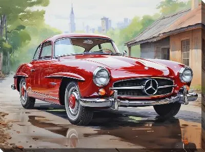 Картина маслом Mercedes №33