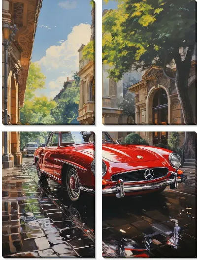 Модульная картина Mercedes №34