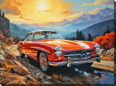 Картина маслом Mercedes №36