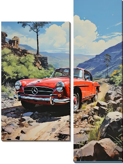 Модульная картина Mercedes №37