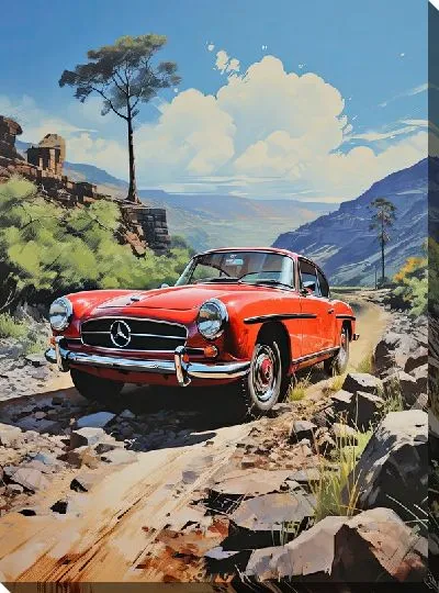 Картина маслом Mercedes №37