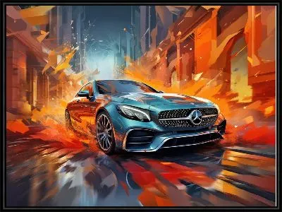 Картина Mercedes в стиле арт №22