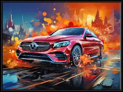 Картина Mercedes в стиле арт №23