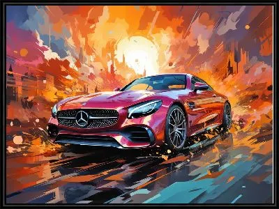 Картина Mercedes в стиле арт №27