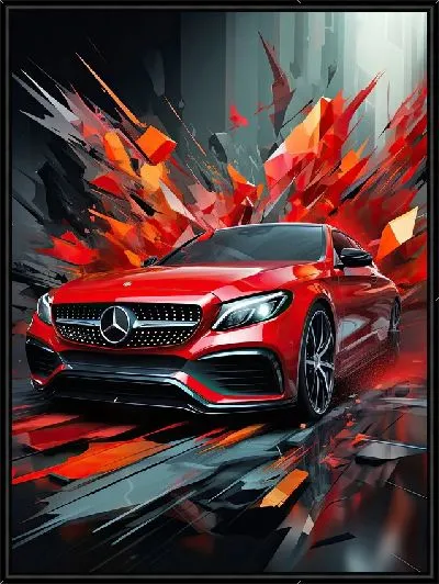 Картина Mercedes в стиле арт №28