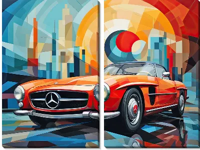 Модульная картина Mercedes №50