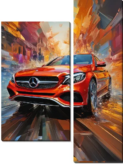 Модульная картина Mercedes №51